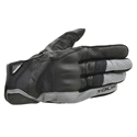 RST379 RUBBER KNUCKLE LEATHER MESH GLOVE 