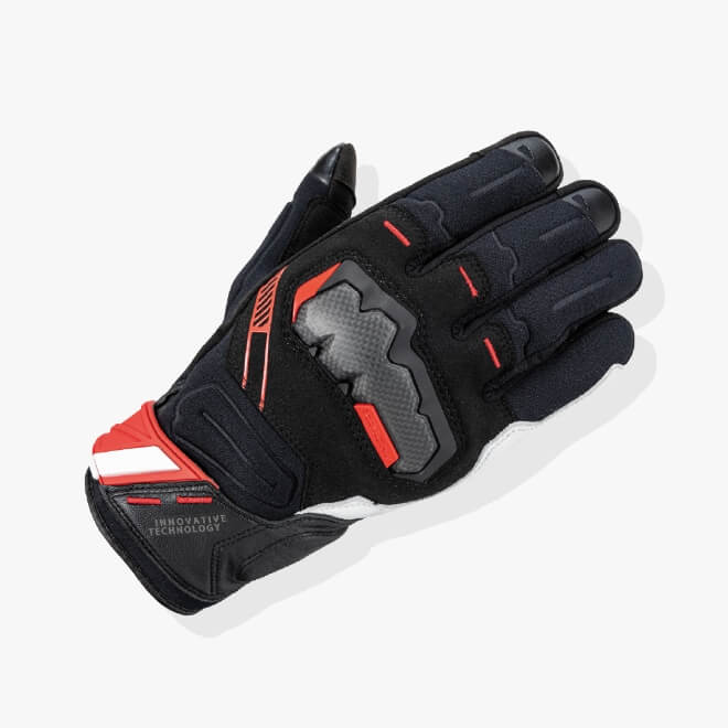 ARMED WINTER GLOVE BLACK / RED