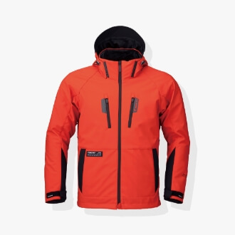 SOFTSHELL ALL SEASON PARKA ORANGE / BLACK