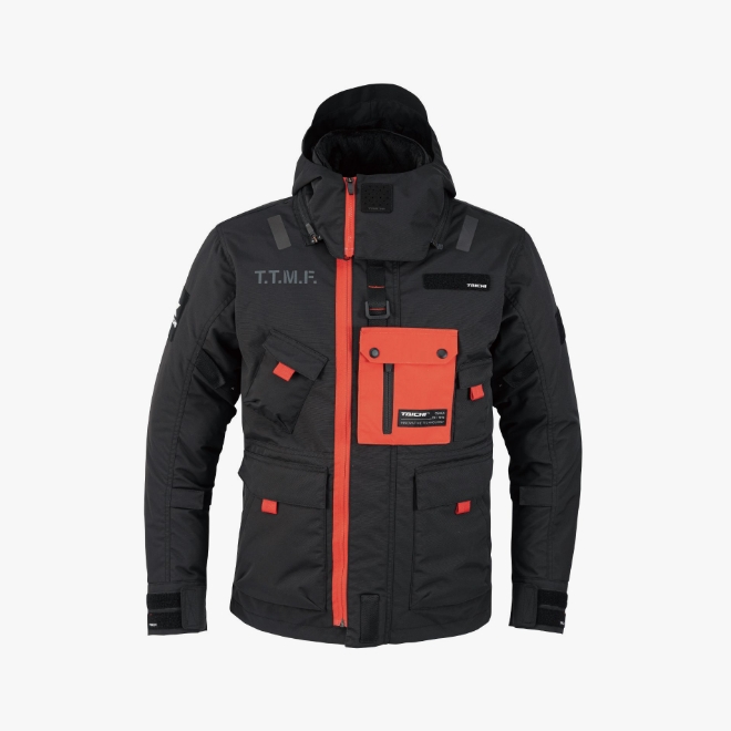 MONSTER ALL SEASON PARKA  BLACK / ORANGE