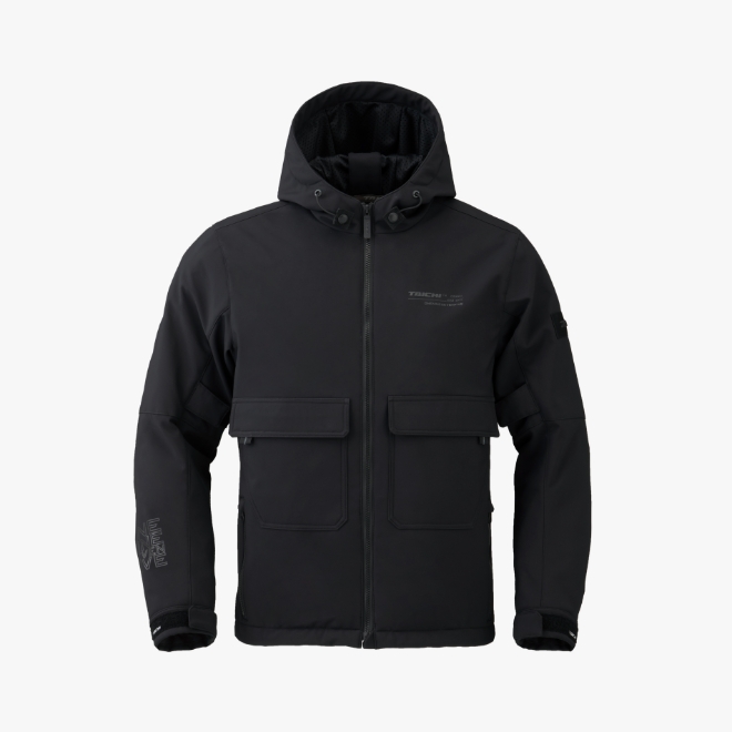 SOFTSHELL HOODIE  BLACK