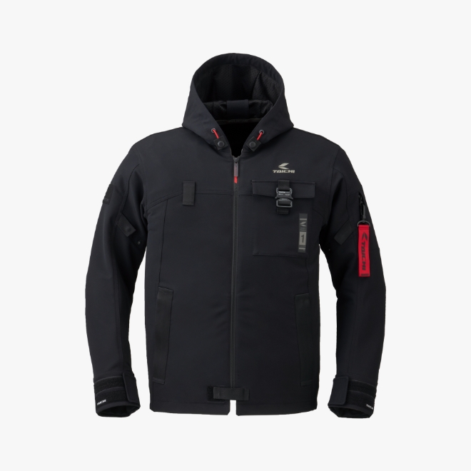 QUICK DRY PARKA BLACK / RED
