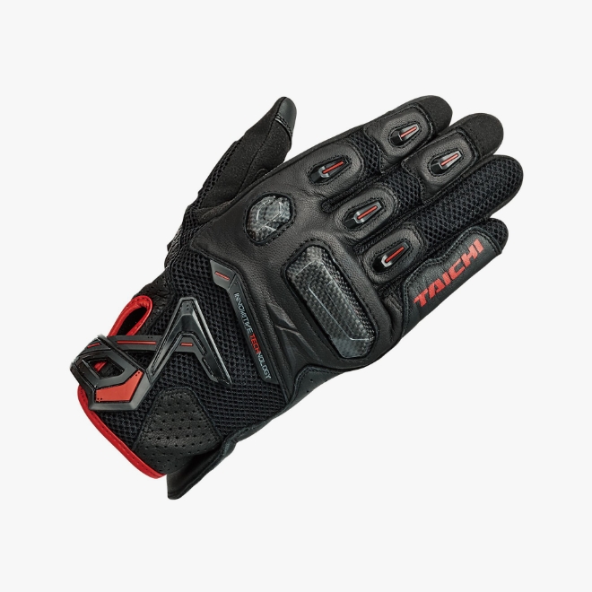 RAPTOR MESH GLOVES   BLACK / RED