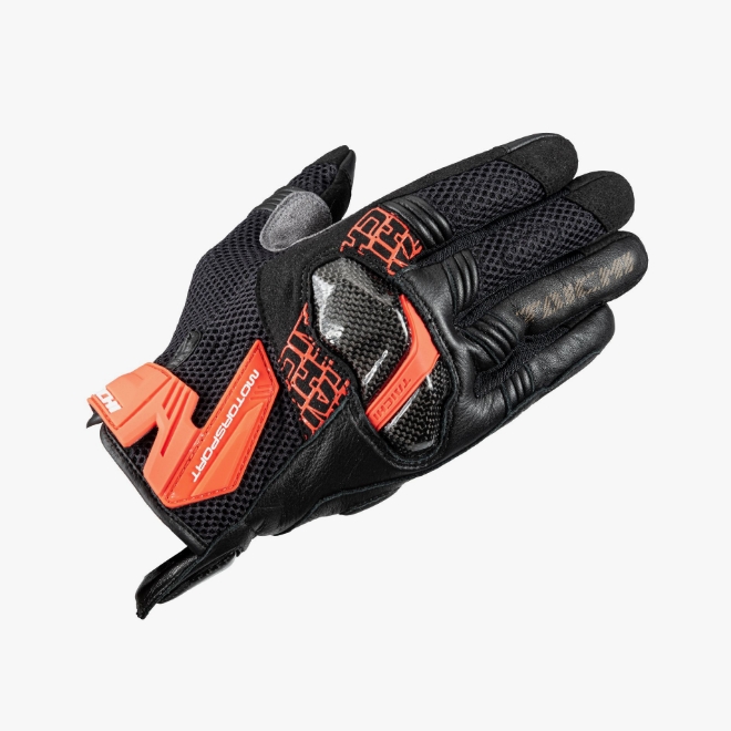 ARMED MESH GLOVES   NEON RED