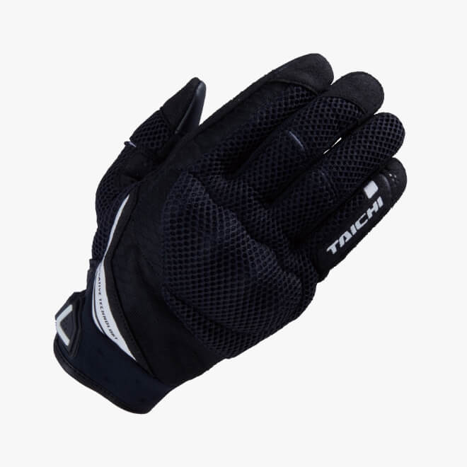 RUBBER KNUCKLE MESH GLOVES   BLACK / WHITE