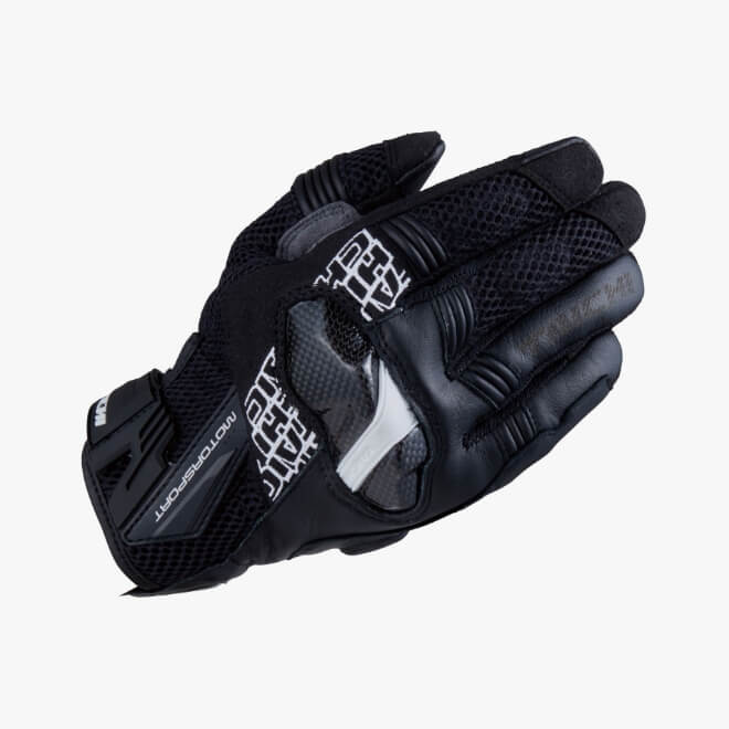 ARMED MESH GLOVES  BLACK / WHITE