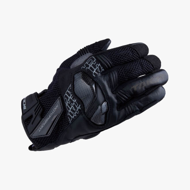 ARMED MESH GLOVES  BLACK