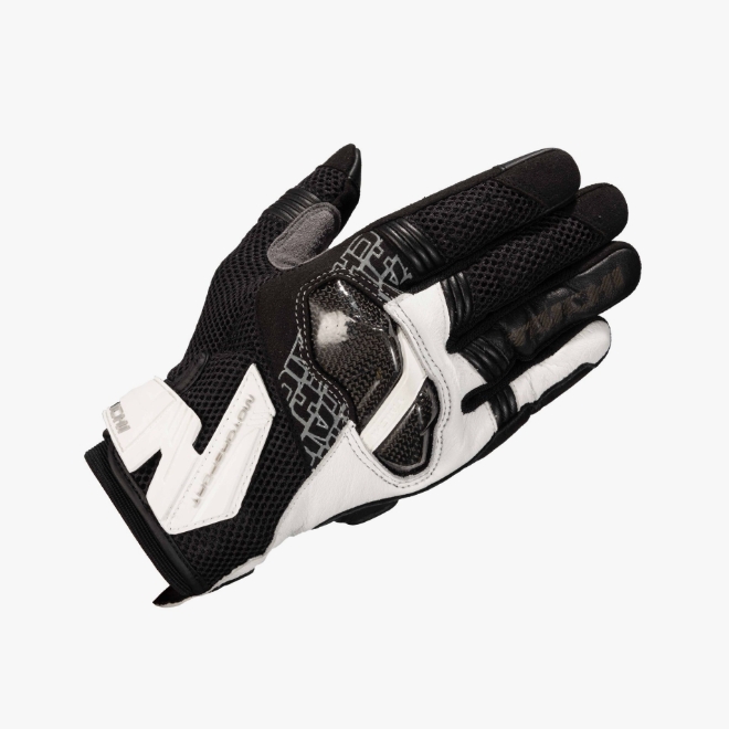 ARMED MESH GLOVES  WHITE / BLACK