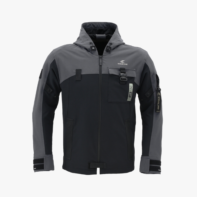 QUICK DRY PARKA GUNMETAL / BLACK