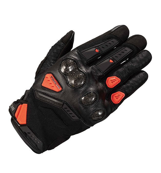 VELOCITY MESH GLOVE BLACK / NEON RED