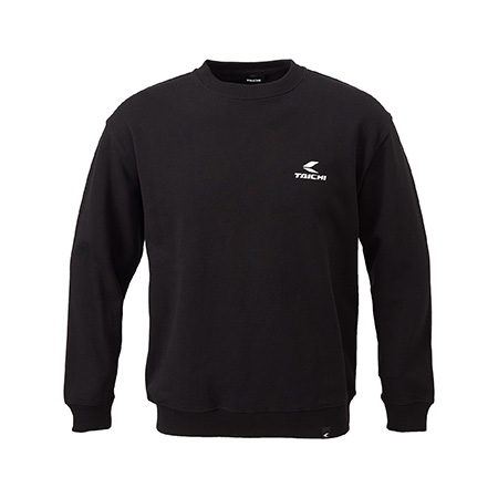TAICHI LOGO CREW NECK SWEAT  BLACK
