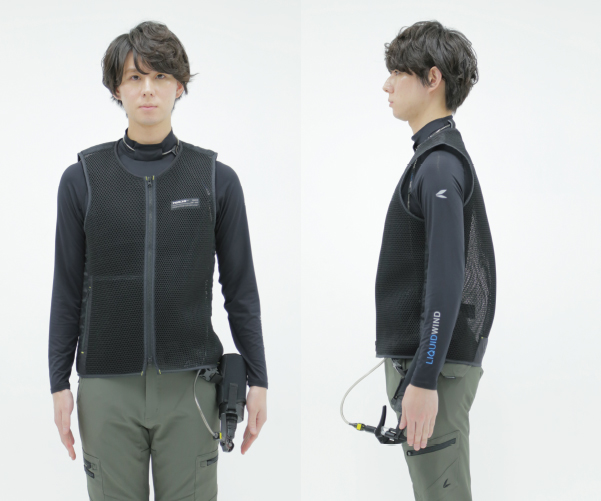 エアフローベスト（別売）着用でさらに清涼感UP！