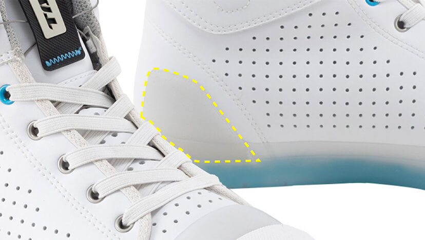 ホールド性を高めるヒールガード