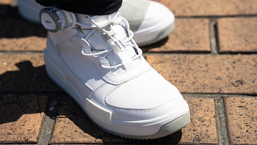 足を保護する堅牢さ