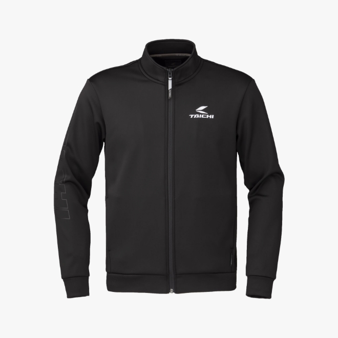 WARMRIDE ZIP SHIRT  LOGO BLACK