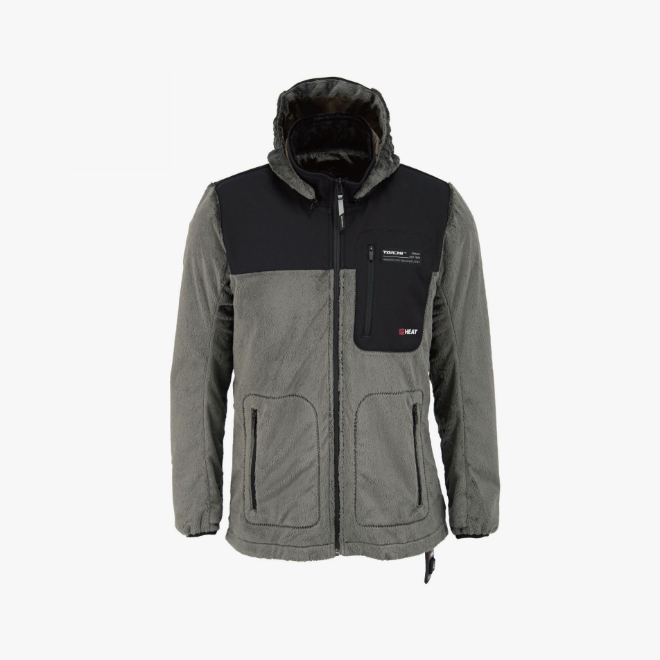 e-HEAT FLEECE INNER PARKA  BLACK / GRAY